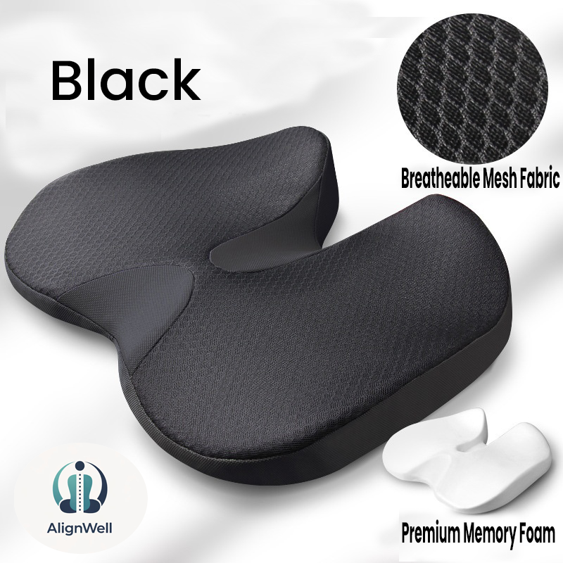 Ergonomic Memory Foam Seat Cushion For Tailbone & Posture Comfort